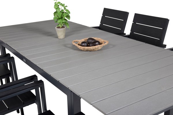 Levels rektangulär matgrupp svart/grå Venture Home