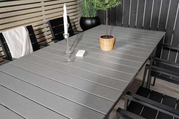 Levels rektangulär matgrupp svart/grå Venture Home