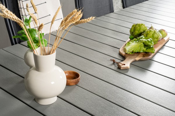 Levels & Albany matgrupp 1 bord + 10 stolar svart/grå Venture Home