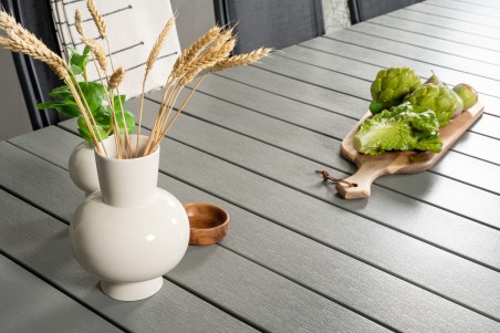 Levels & Albany matgrupp 1 bord + 10 stolar svart/grå Venture Home