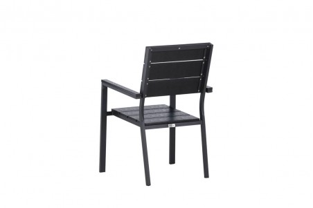 Levels matstol 2-pack svart Venture Home