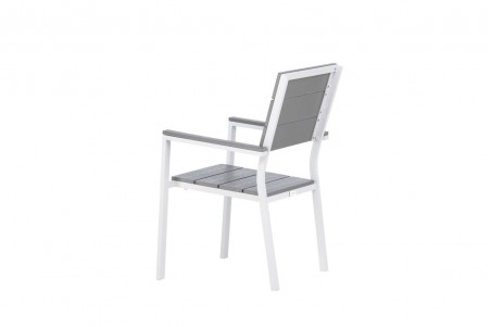 Levels matstol 2-pack grå/vit Venture Home