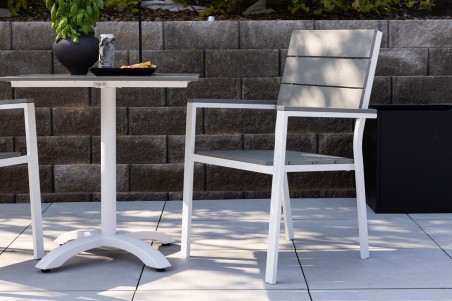 Levels matstol 2-pack grå/vit Venture Home