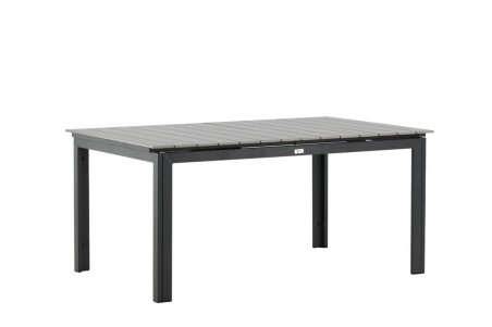 Levels matbord 160/240x100x75 cm svart/grå Venture Home