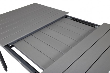 Levels matbord 160/240x100x75 cm svart/grå Venture Home