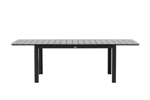 Levels matbord 160/240x100x75 cm svart/grå Venture Home