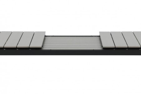 Levels matbord 229/310x100x75 cm svart/grå Venture Home