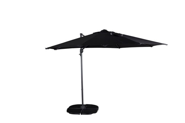 Leeds parasoll Ø294 cm svart Venture Home