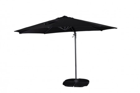 Leeds parasoll Ø294 cm svart Venture Home