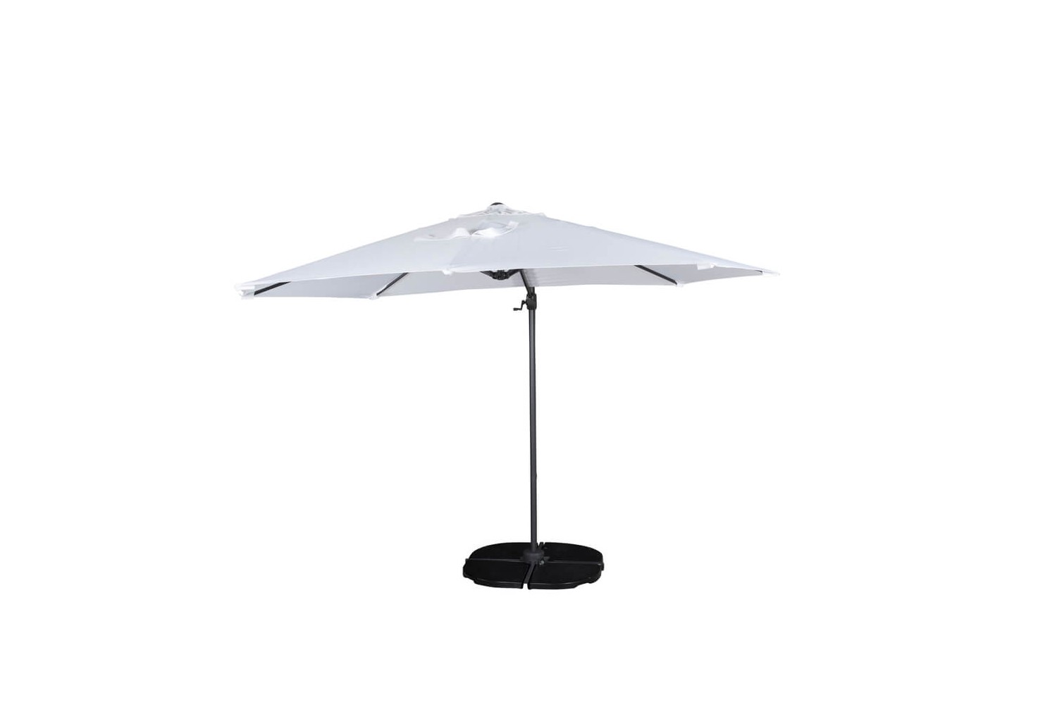 Leeds parasoll Ø300 cm vit/svart Venture Home Leeds parasoll Ø300 cm vit/svart Venture Home