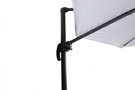 Leeds parasoll Ø300 cm vit/svart Venture Home