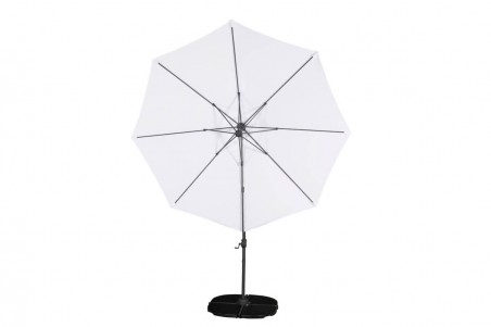 Leeds parasoll Ø300 cm vit/svart Venture Home