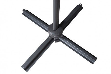 Leeds parasoll Ø300 cm vit/svart Venture Home