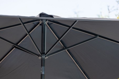 Leeds parasoll Ø300 cm svart Venture Home