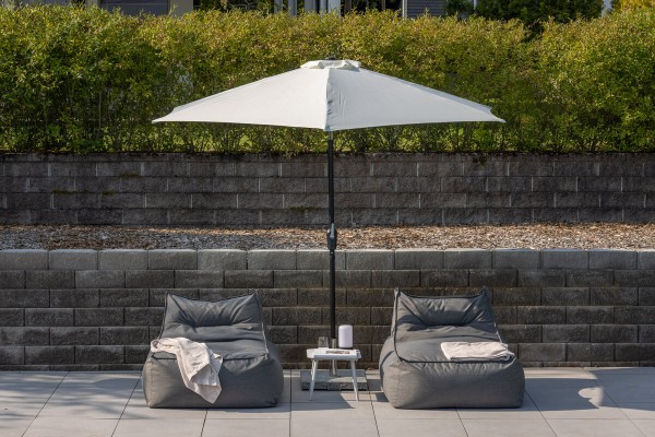 Leeds parasoll Ø300 cm vit Venture Home