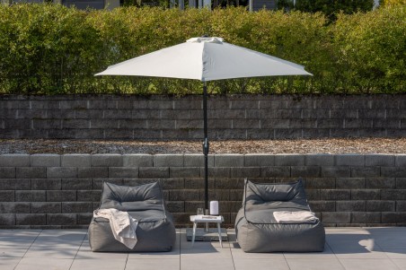 Leeds parasoll Ø300 cm vit Venture Home