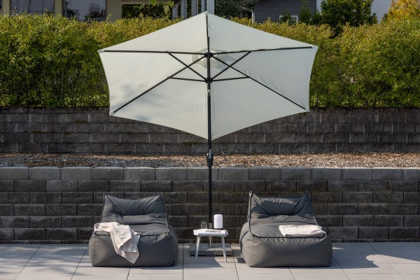 Leeds parasoll Ø300 cm vit Venture Home