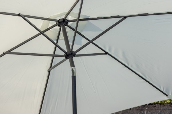 Leeds parasoll Ø300 cm vit Venture Home