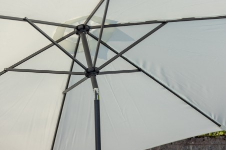 Leeds parasoll Ø300 cm vit Venture Home