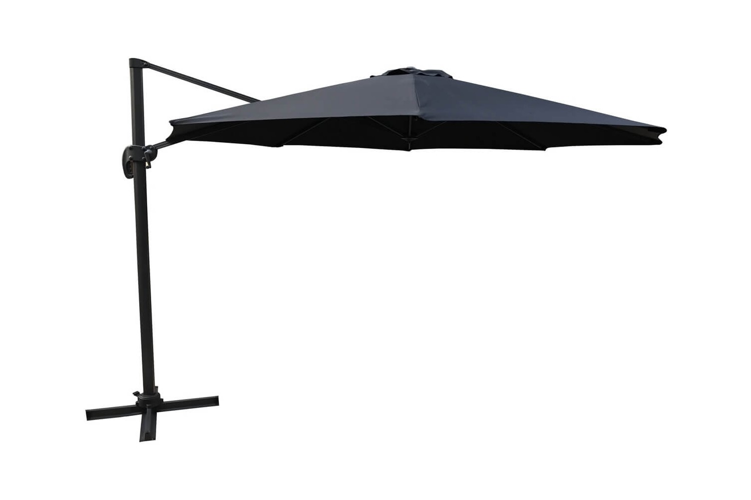 Leeds parasoll Ø350 cm svart Venture Home Leeds parasoll Ø350 cm svart Venture Home
