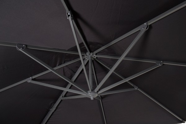 Leeds parasoll Ø350 cm svart Venture Home
