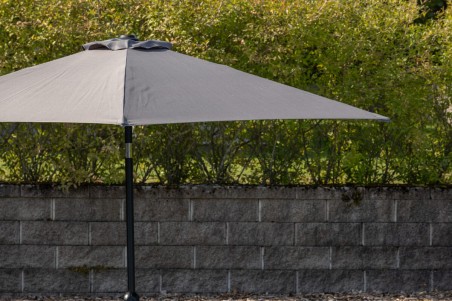 Leeds parasoll Ø300 cm grå Venture Home