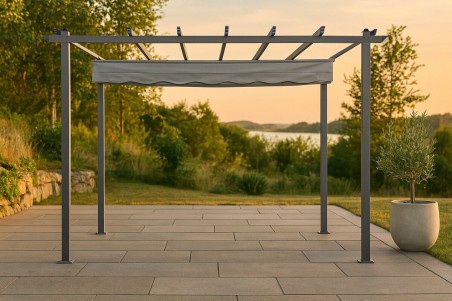 Lazio pergola 395x295x245 cm grå Venture Home
