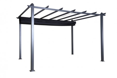 Lazio pergola 395x295x245 cm svart Venture Home