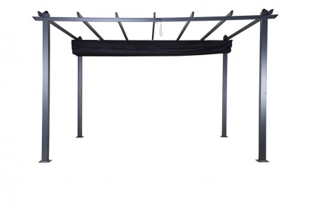 Lazio pergola 395x295x245 cm svart Venture Home
