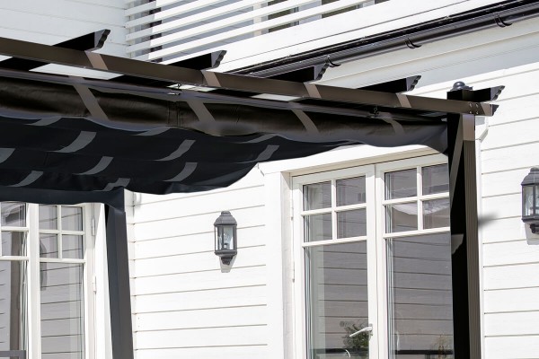 Lazio pergola 395x295x245 cm svart Venture Home