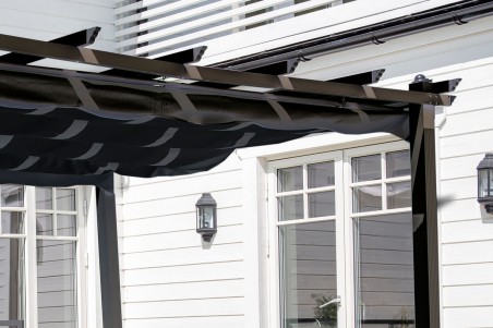 Lazio pergola 395x295x245 cm svart Venture Home