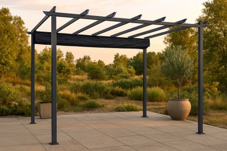 Lazio pergola 395x295x245 cm svart Venture Home