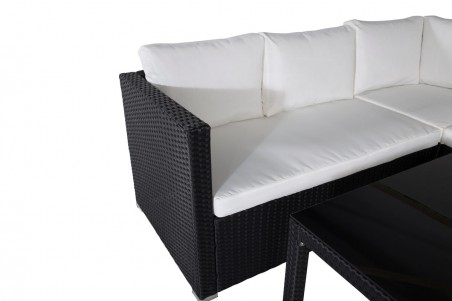 Kuba hörngrupp svart/vit Venture Home