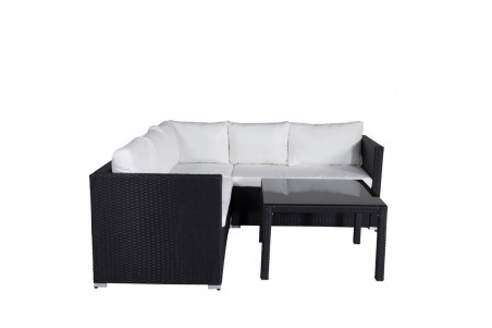 Kuba hörngrupp svart/vit Venture Home