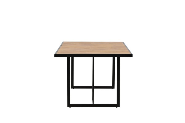 Khung matbord 200x100x75 cm natur/svart Venture Home