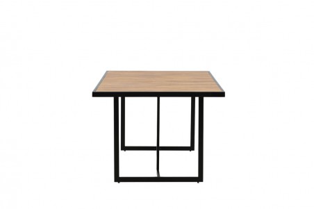 Khung matbord 200x100x75 cm natur/svart Venture Home