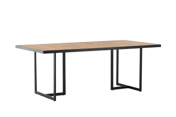 Khung matbord 200x100x75 cm natur/svart Venture Home