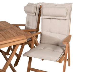 Kenya matgrupp 1 bord + 4 pos.stolar natur Venture Home
