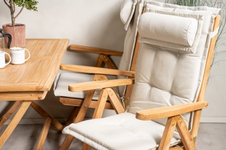 Kenya matgrupp 1 bord + 4 pos.stolar natur Venture Home
