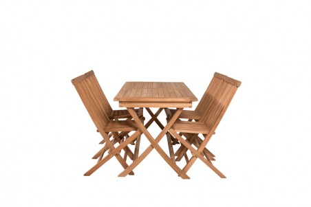 Kenya matgrupp 1 bord + 4 stolar natur Venture Home