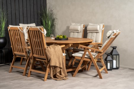 Kenya rektangulär matgrupp natur Venture Home