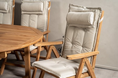 Kenya positionsstol natur/teak Venture Home