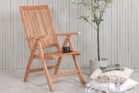Kenya positionsstol natur/teak Venture Home