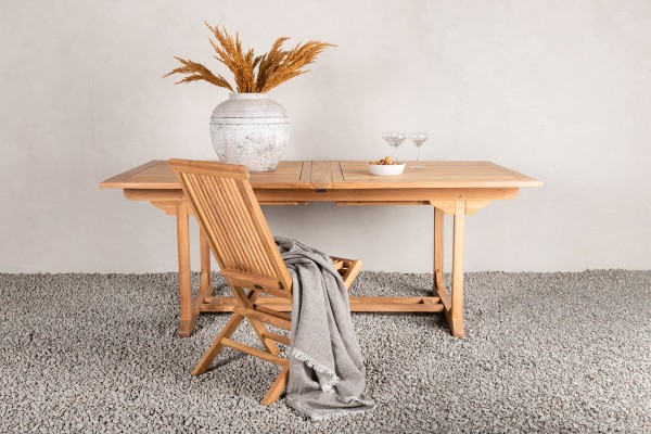 Kenya matbord 195/295x110x75 cm natur Venture Home
