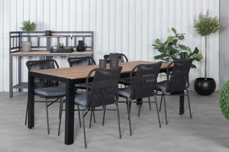 Julian matstol 4-pack svart Venture Home