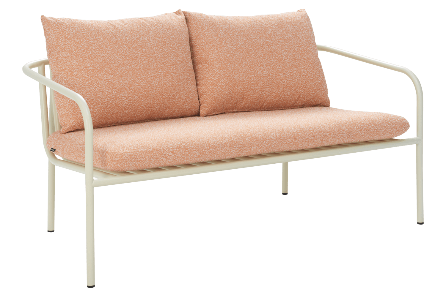 Bendt 2-sitssoffa pearl white/teddy orange Brafab