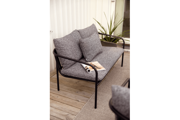 Bendt 2-sitssoffa svart/teddy ant Brafab