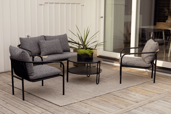 Bendt fåtölj svart/teddy ant Brafab