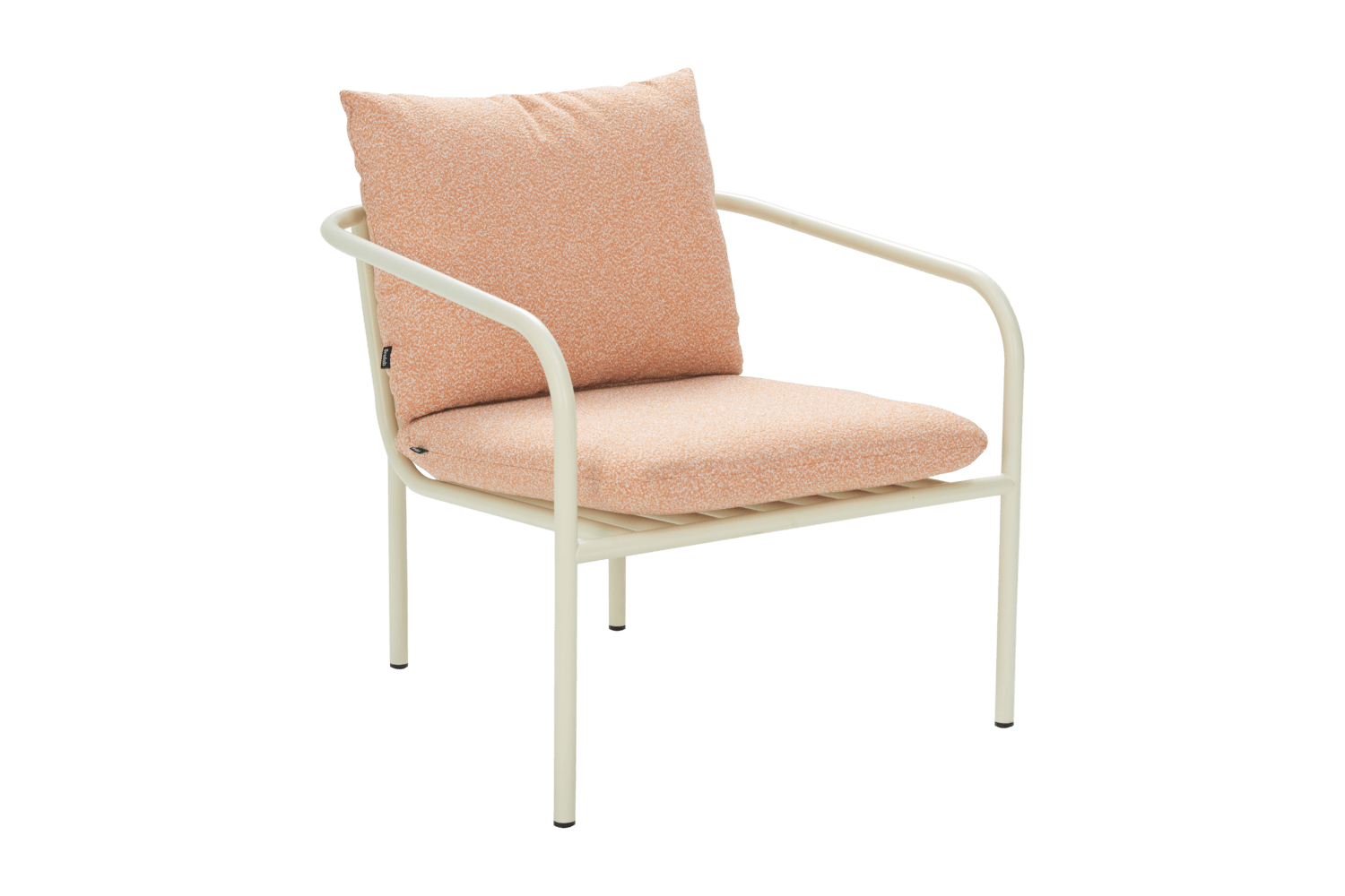 Bendt fåtölj pearl white/teddy orange Brafab