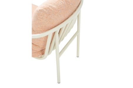 Bendt fåtölj pearl white/teddy orange Brafab